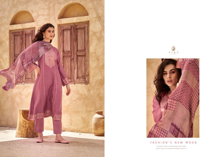 Aiqa By Mira Muslin Silk Designer Salwar Kameez Wholesale Price In Surat